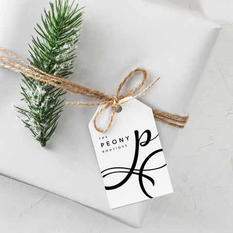 The Peony Boutique Gift Tag or Sticker Download