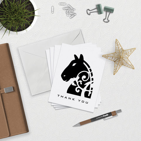 Knight (Horse) Chess Note Cards Download