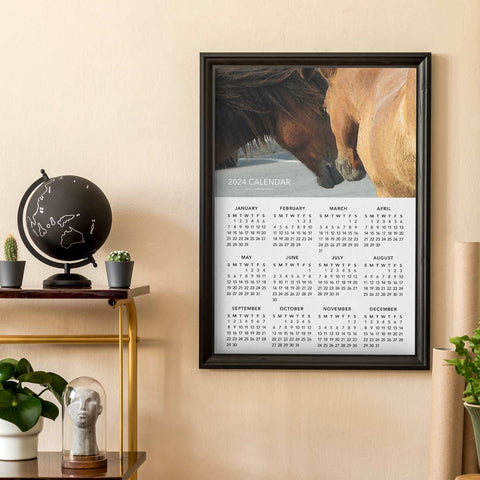 Horses at the Stable 2024 Wall Calendar Download