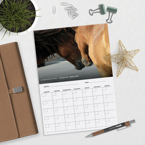 Horses at the Stable Calendar Download