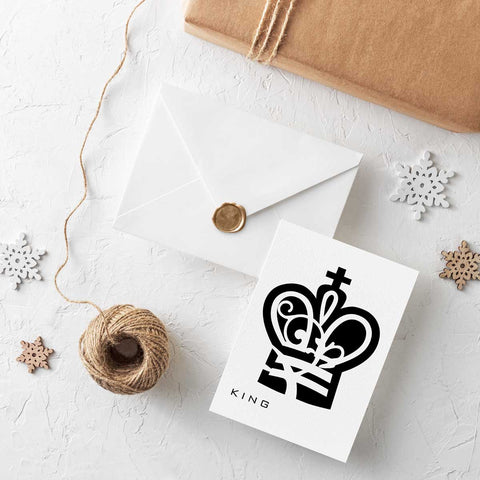 King Chess Piece Postcard