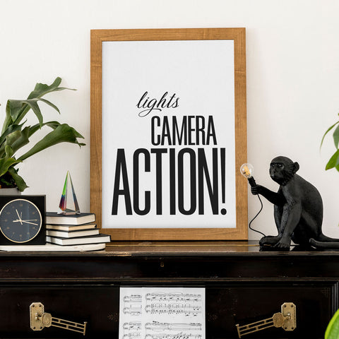 Lights Camera Action! Wall Art Download