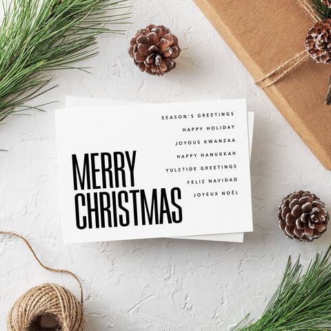 Merry Christmas Postcard Style #1 Download