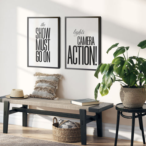 The show must... and Lights... Gift Set Wall Art Download