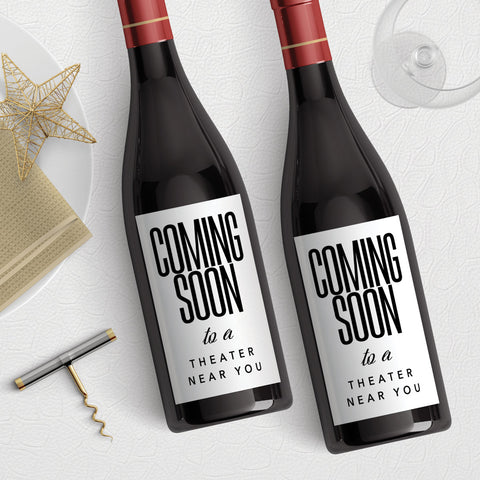Coming soon to a theater near you Wine Label Download