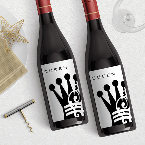 Queen Chess Piece Wine Label Download