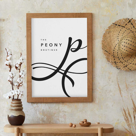 The Peony Boutique Sign Template Download
