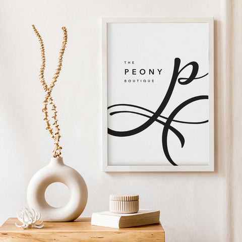 The Peony Boutique Sign Template Download