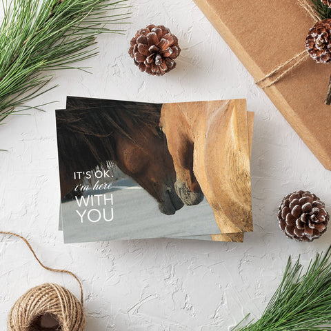 Horses at the Stable It's ok... Postcard Download