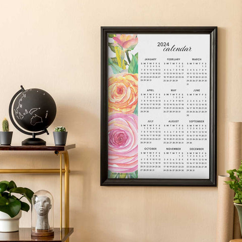 Wild Rose 2024 Wall Calendar Download
