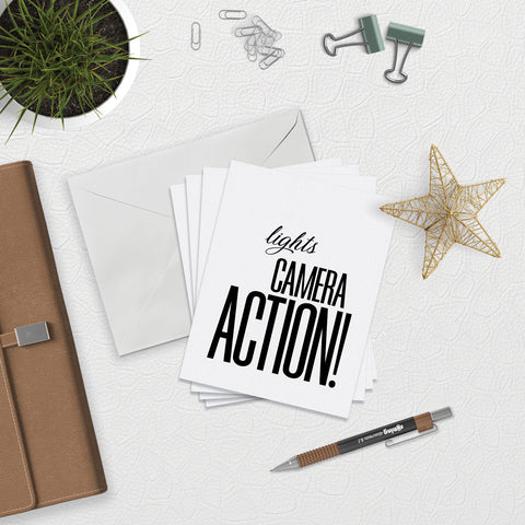 Lights Camera Action! Collection - Note Cards Download