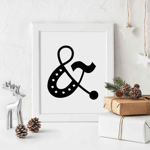 Ampersand Symbol Wall Art - Mechie's Loft