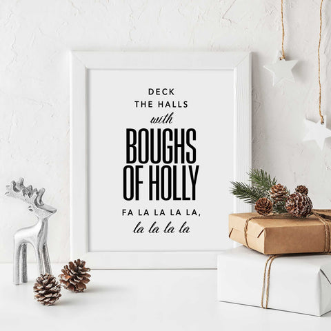 Deck the Halls Wall Art Download