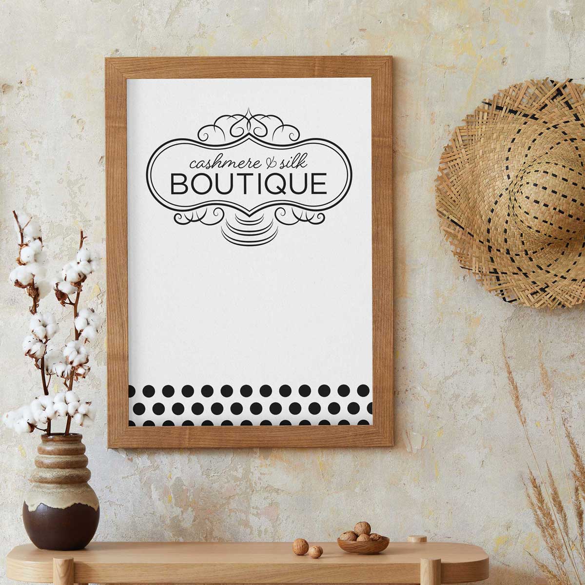 Cashmere Rack Sign Cashmere & Silk Boutique Sign Download - Clay House Designs
